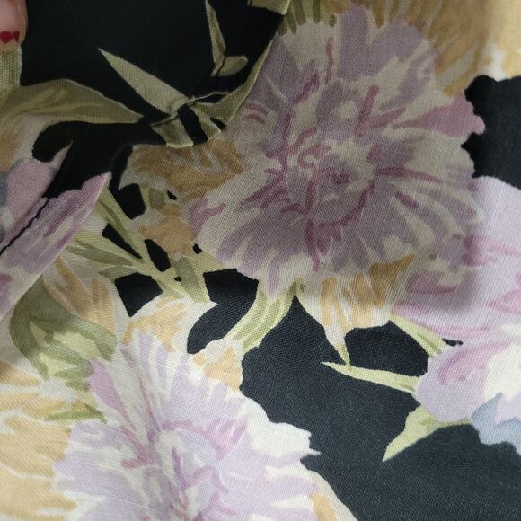 Zulu and Zephyr The Wilds Wrap Top Purple Convertible Cropped Floral Size Small - Picture 6 of 16